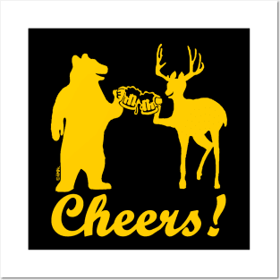 Cheers ! (yellow) Posters and Art